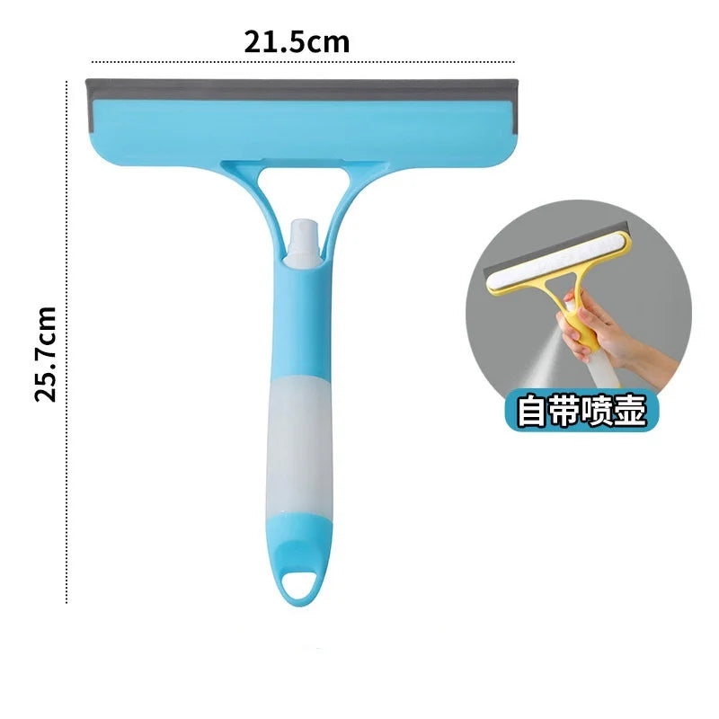✨ Streak-Free 3-in-1 Glass Cleaner – Spray, Wipe & Scrape for a Perfect Finish! 🧽