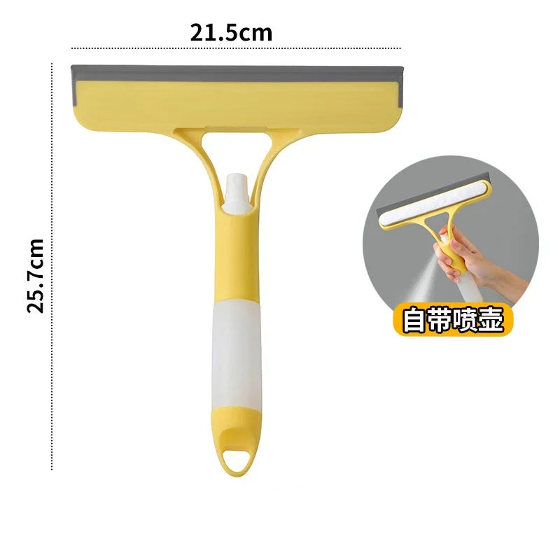 ✨ Streak-Free 3-in-1 Glass Cleaner – Spray, Wipe & Scrape for a Perfect Finish! 🧽