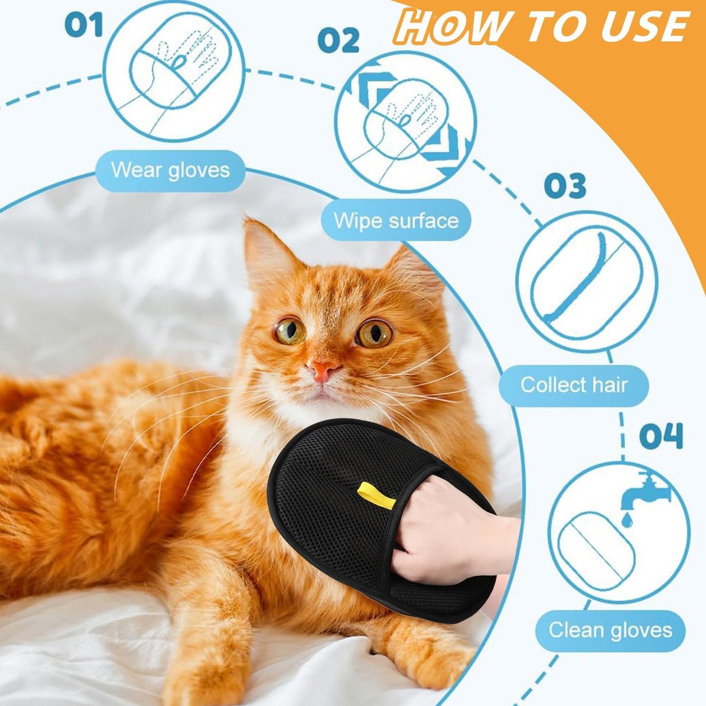 Fur Remover Glove